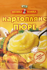 Пюре швидкого приготування картопляне з ароматом курки Велика ложка, 30 г
