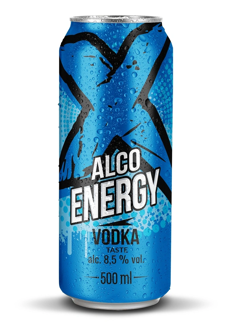 Напій енергетичний алкогольний 8.5%  X ALCO ENERGY горілка , 0.5 л