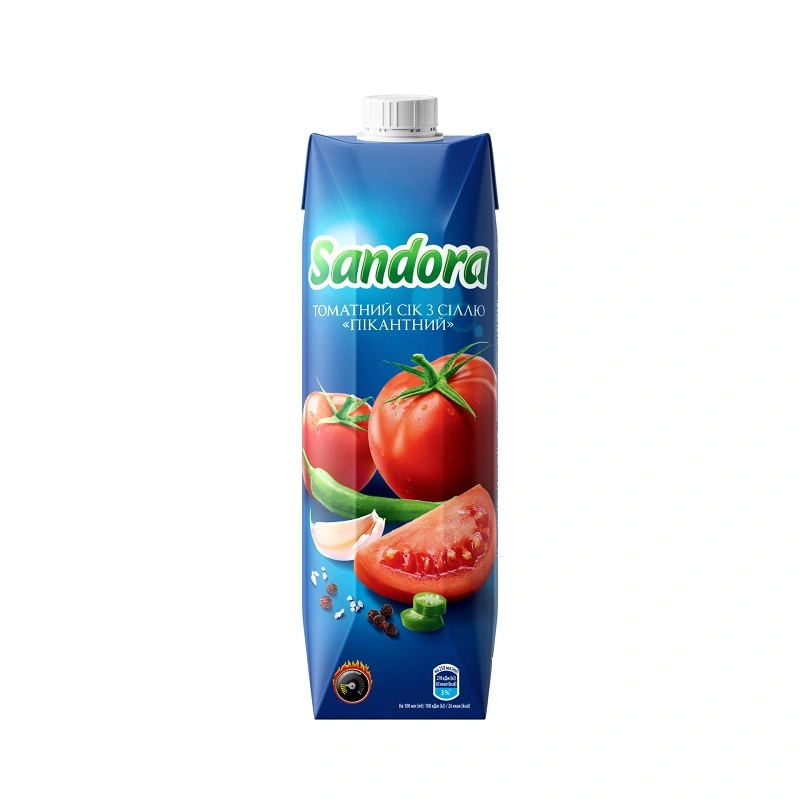 Сік Томатний із сіллю пікантний Sandora, 0.95 л