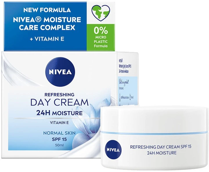 Крем для обличчя денний освіжаючий і зволожуючий 24 год spf 15 Nivea 50мл