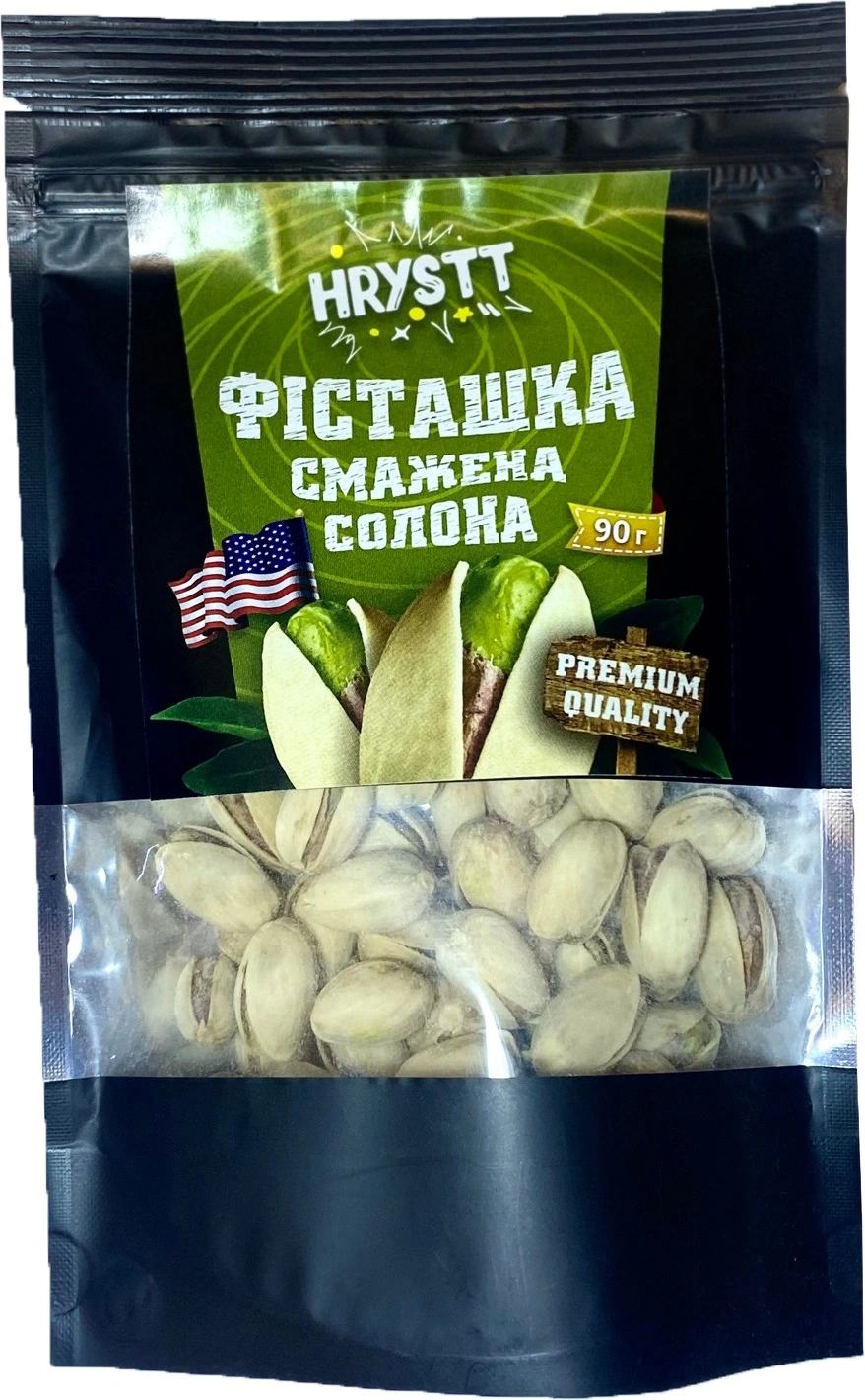 Фисташка смажений солений HRYSTT, 90г