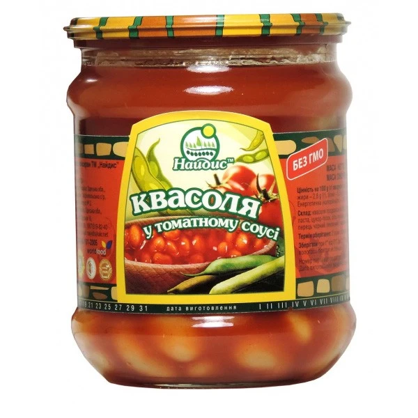 Квасоля у томатному соусі Найдіс, 510 г