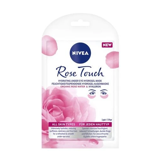 Маска-патчі для шкіри навколо очей зволожуюча гідрогелева Rose Touch Nivea 1пара
