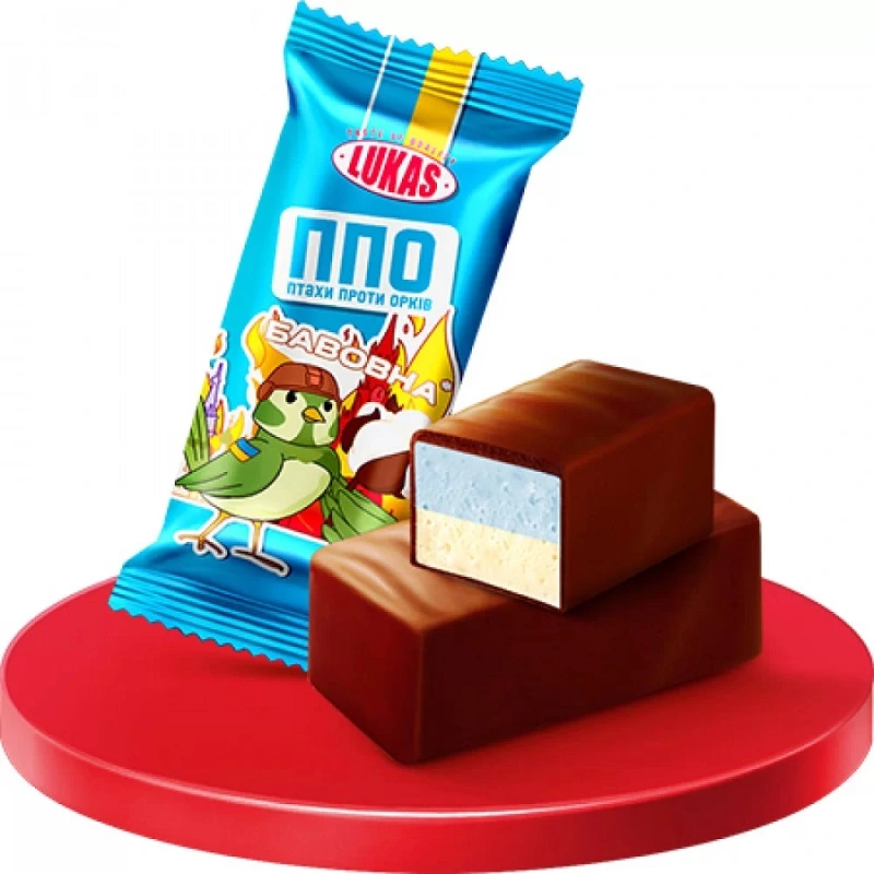 Цукерки пташине молоко у глазурі ППО Лукас