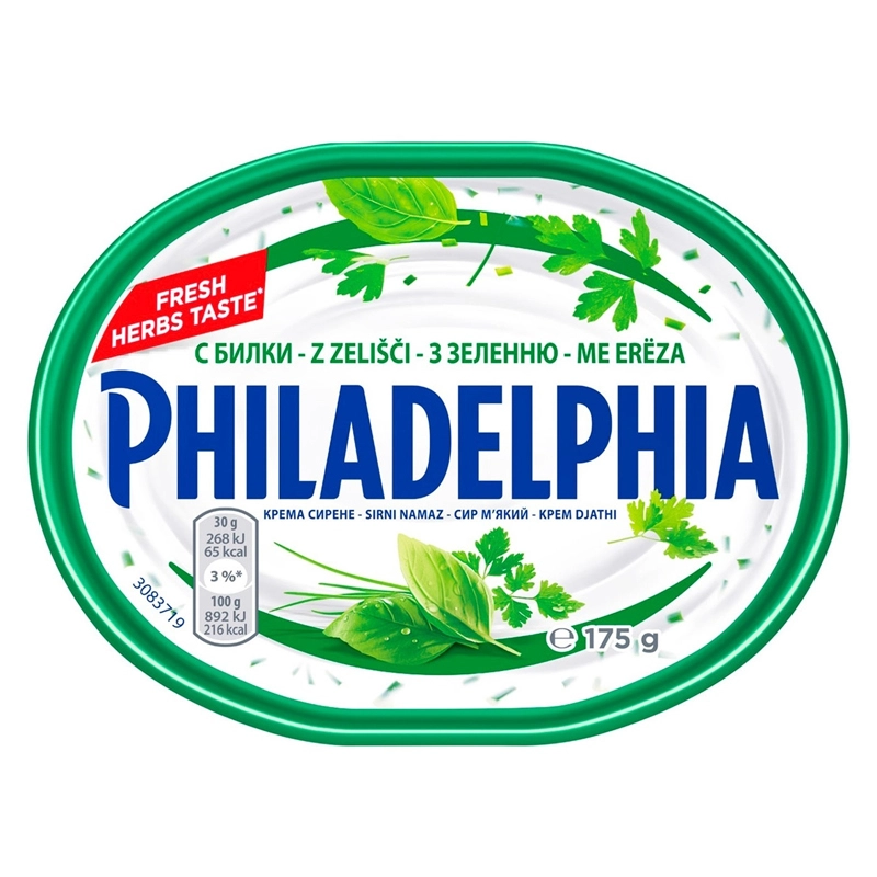 Крем-сир Philadelphia 67% з зеленню, 175 г
