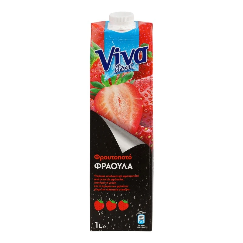 Напій соковий полуничний Viva Fresh, 1 л
