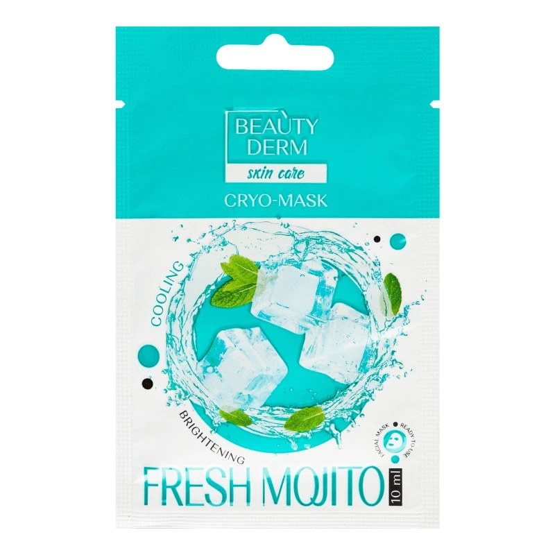Кріо-маска для обличчя Fresh Mojito Beauty Derm, 10 мл