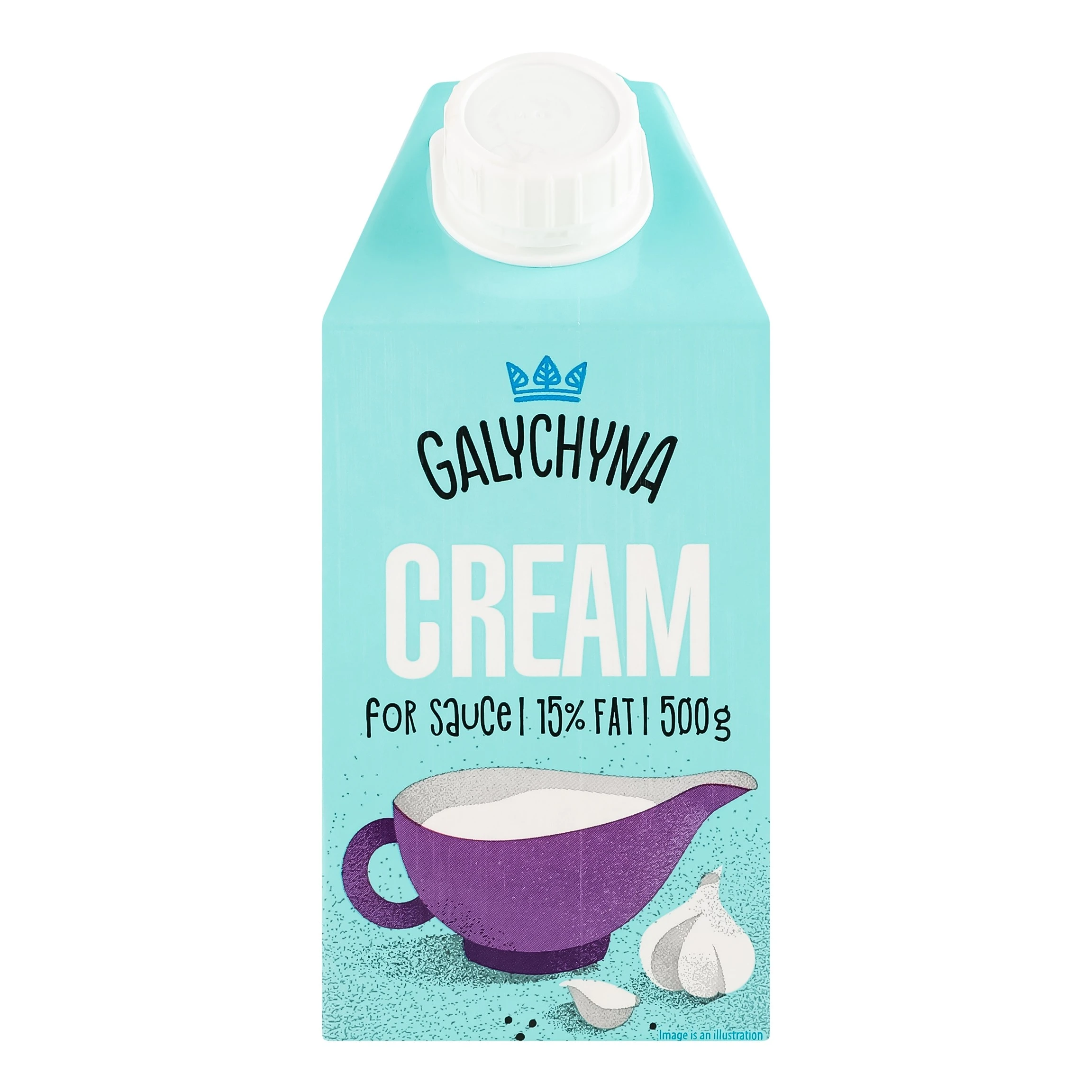 Вершки 15% ультрапастеризовані Для соусу Галичина, 500г