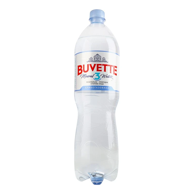 Вода слабогазована 3 Buvette, 1.5 л