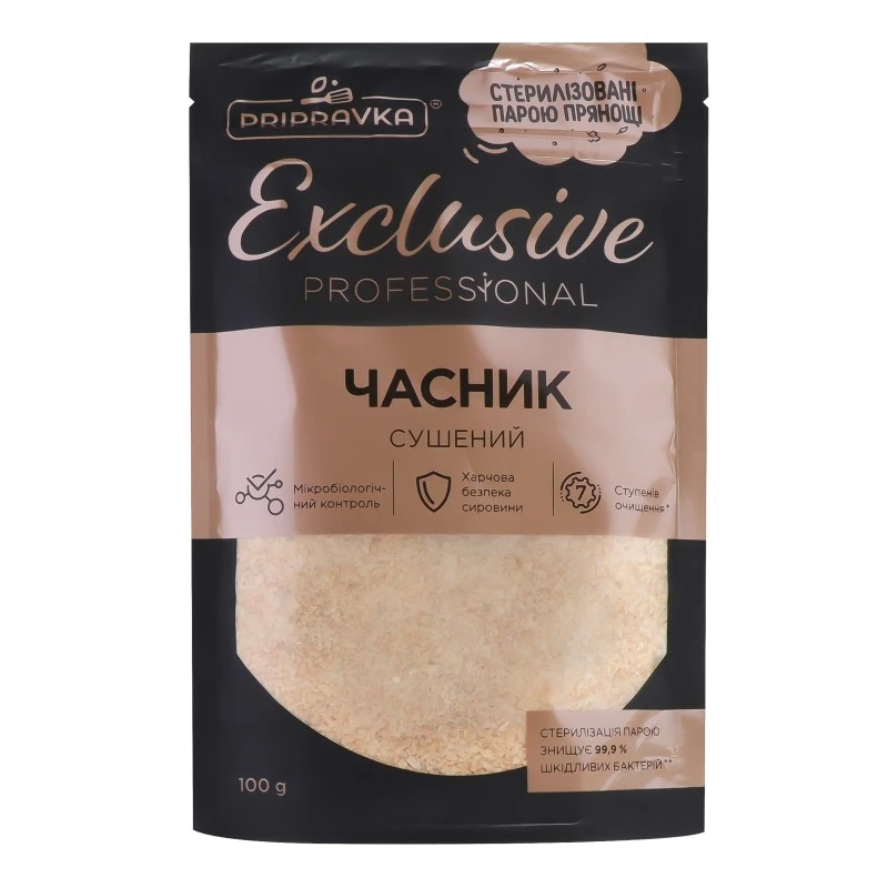 Приправа часник сушений Приправка, 100 г