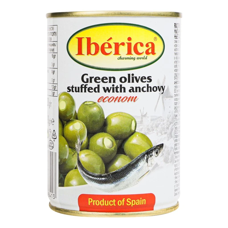 Оливки фаршировані анчоусом Iberica, 280 г