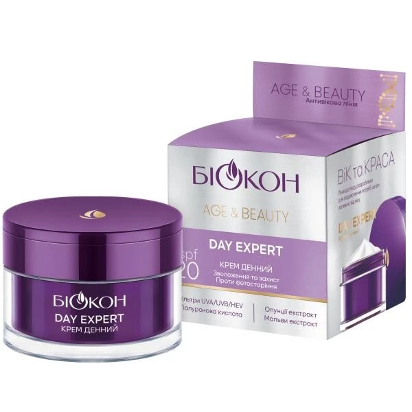 Крем денний Day Expert spf-20 Біокон Age&amp;Beauty, 50мл