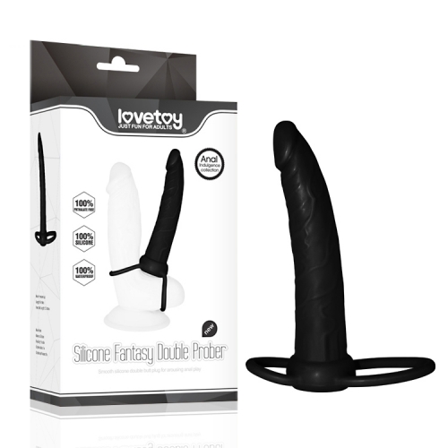 Насадка для подвійного проникнення Silicone Fantasy Double Prober, 14 х 3,5 см