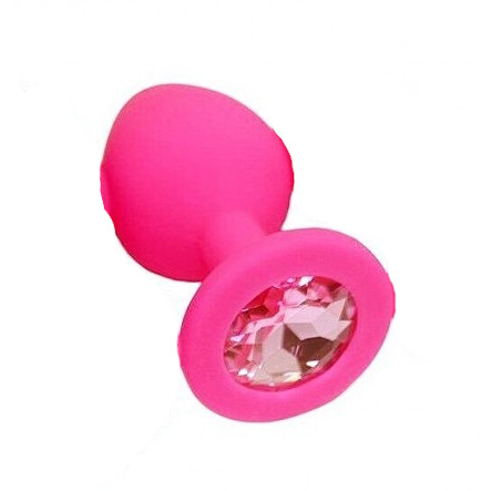 Силіконова анальна пробка з кристалом SKN-KSIL-03S (розмір S)