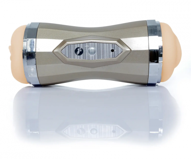 Мастурбатор с двумя входами и вибростимуляцией Boss Vagina Double Delight 35 function USB, 21,5 см