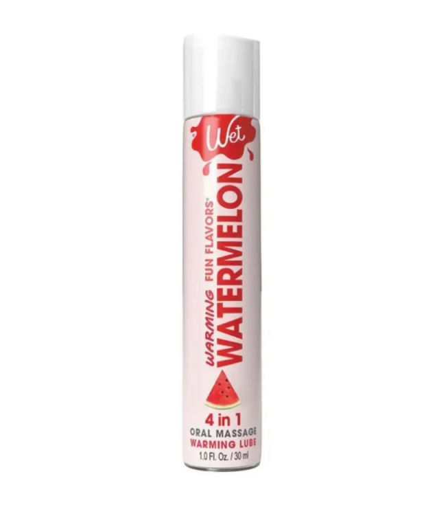 Лубрикант зігріваючий зі смаком кавуна Wet Fun Flavors Watermelon