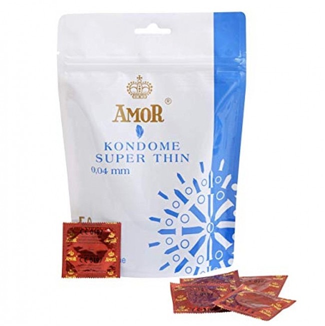 Презервативи надтонкі Amor Super Thin 0,04 мм.