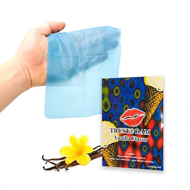 Латексна серветка для орального сексу Trust Latex Dental Dam, 1 шт (ваніль)