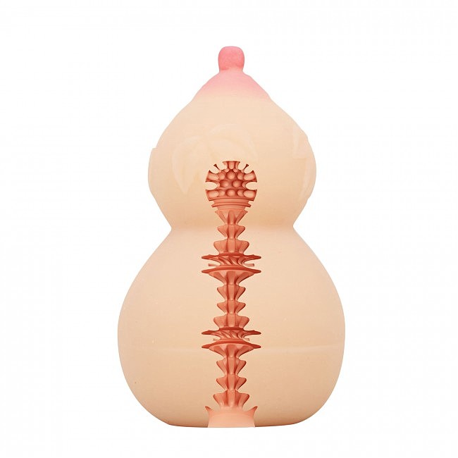 Мастурбатор у вигляді грудей Crazy Bull Calabash Masturbator Flesh, 15 х 8,8 см
