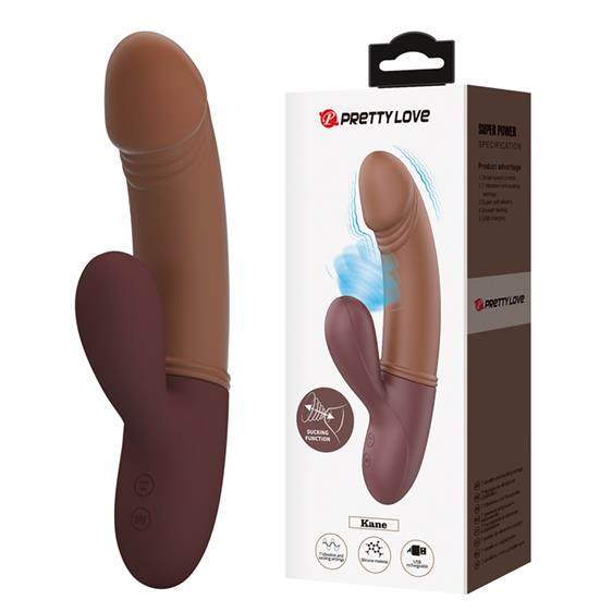 Вібратор кролик з вакуумною стимуляцією клітора PRETTY LOVE Kane