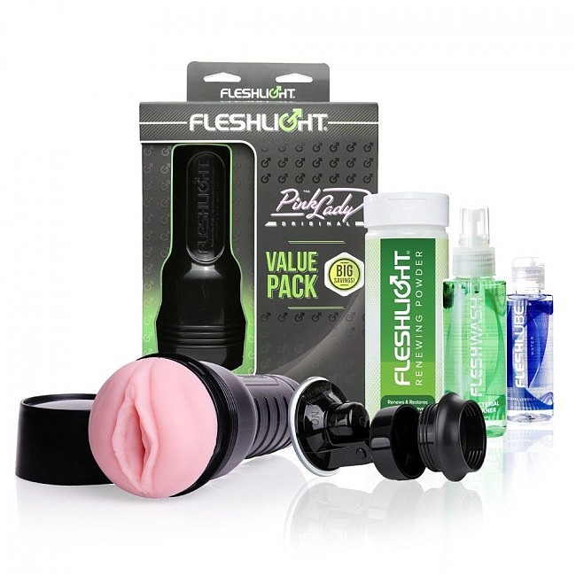 Набір Fleshlight Pink Lady Original Value Pack (мастурбатор + аксесуари)