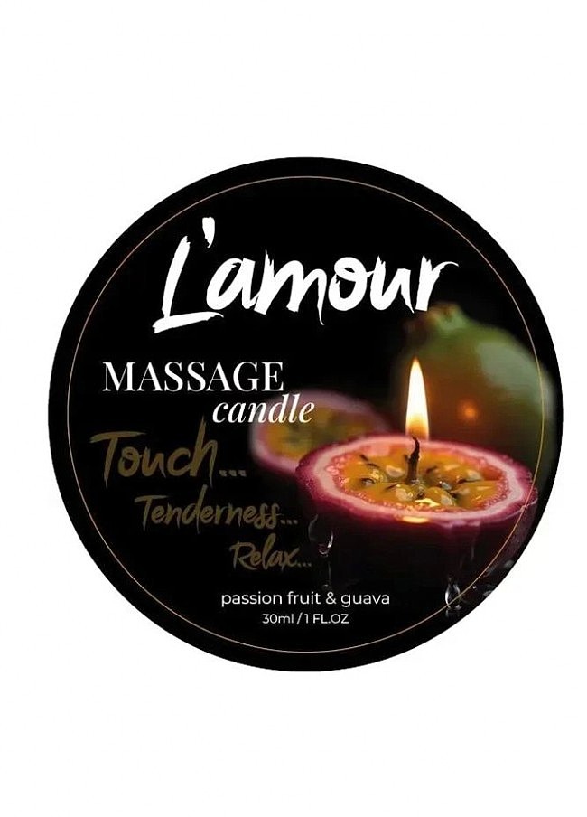 Інтимна масажна свічка Lamour Seductive Passionfruit & Guava, аромат гуава та маракуйя, 30 мл