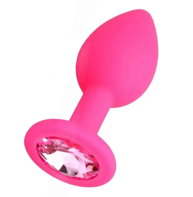 Силіконова анальна пробка з кристалом SKN (розмір M)