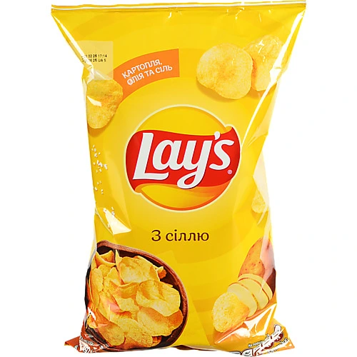 Чiпси Lays 120г солоні