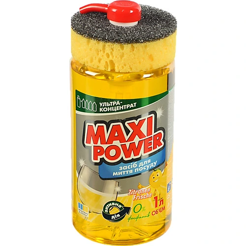 Засіб Maxi Power д.миття посуд 1л лимон