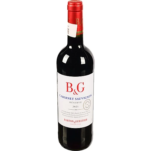 Вино B&G 0.75л Cabernet Sauvignon Резерв 2012 сухе