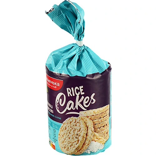 Хлібці хрусткі рисові з морською сіллю Крекерси Жменька м/у 100г