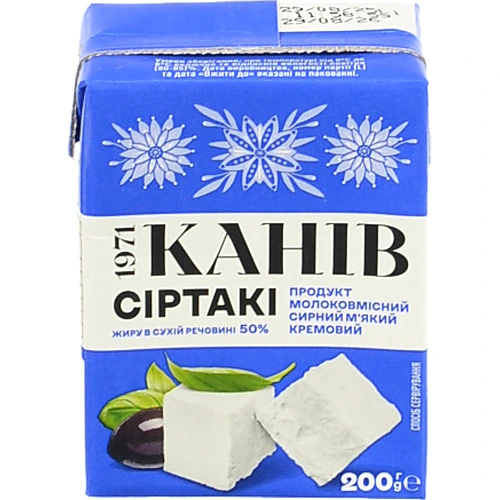 Продукт Канів 200г мякий крем сіртак 50% т.п