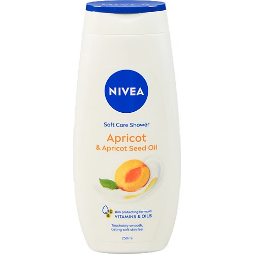 Гель-догляд для душу Крем і Абрикос Nivea 250мл