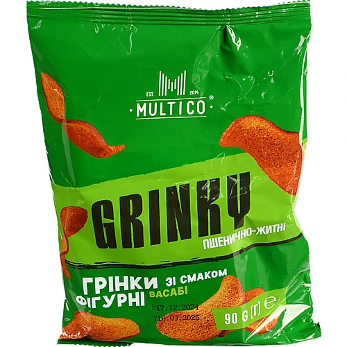 Грінки Multico 90г васабі