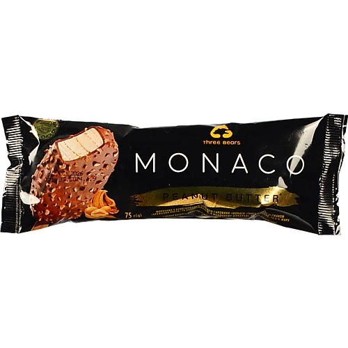 Морозиво 10% Peanut butter Monaco Three bears м/у 75г