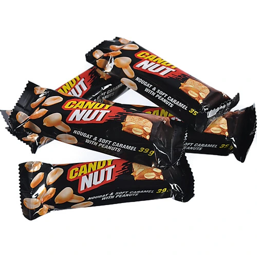 Цукерки глазуровані з нугою, м'якою карамеллю та арахісом Candy nut Roshen кг