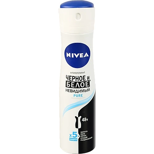 Антиперспірант Pure Black&White Invisible Nivea 150мл