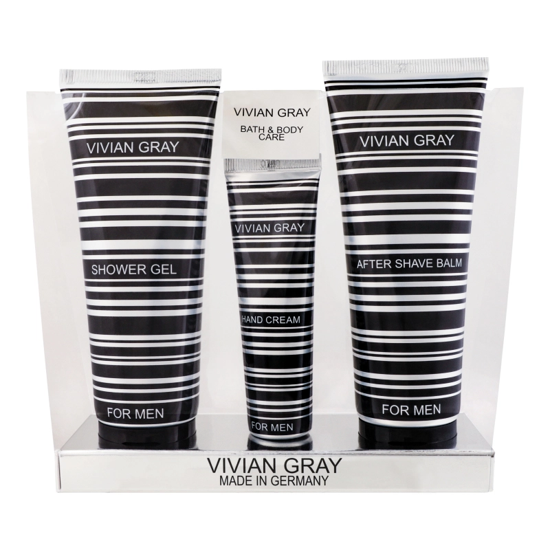 Набір для чоловіків Крем д рук Vivian Gray 30 мл  Гель після гоління 100мл Гель д душу 100мл  MEN