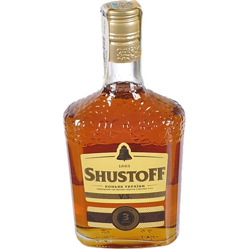 Коньяк Шустов 0.5л 3 зірки