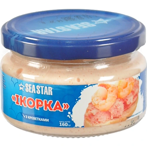 Продукт з ікрою Seastar 160г океанічної риби та креветками