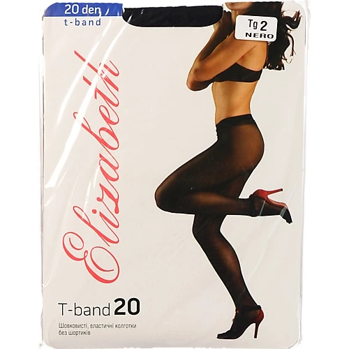 Колготи Elizabeth t - band черн 20 s2