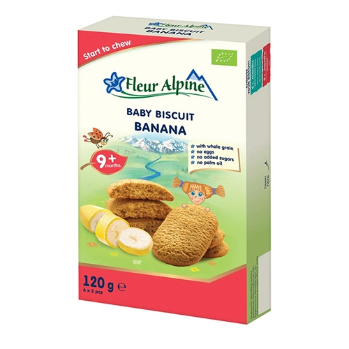 Печиво Fleur Alpine 120г дитяче банан