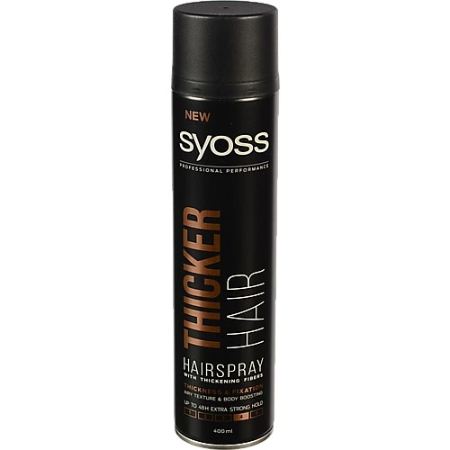 Лак д.волосся Syoss 400мл thicker hair фiксацiя 4