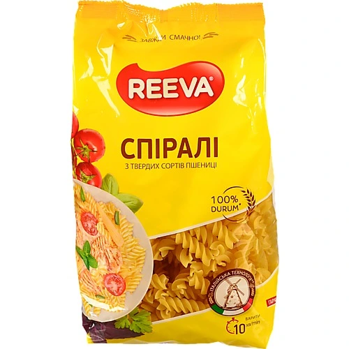 Макарони Reeva  400 г спіралі