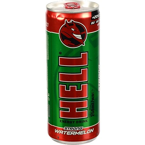 Напій енергетичний безалкогольний газований Watermelon Strong Hell з/б 250мл