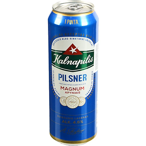 Пиво Kalnapilis Pilsner  0.568л з.б