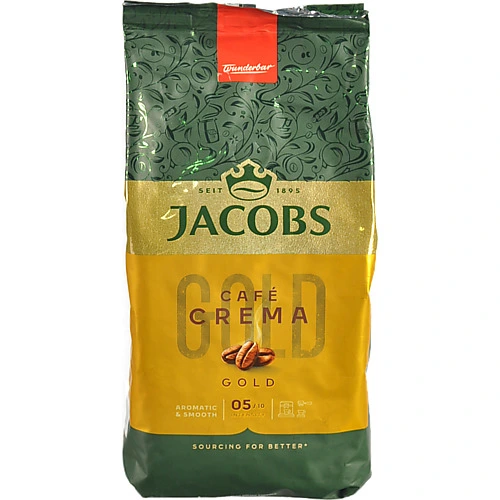 Кава Jacobs 500г cafe crema зерно