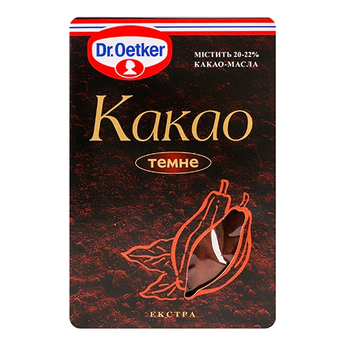 Какао Dr. Oetker 100г темне