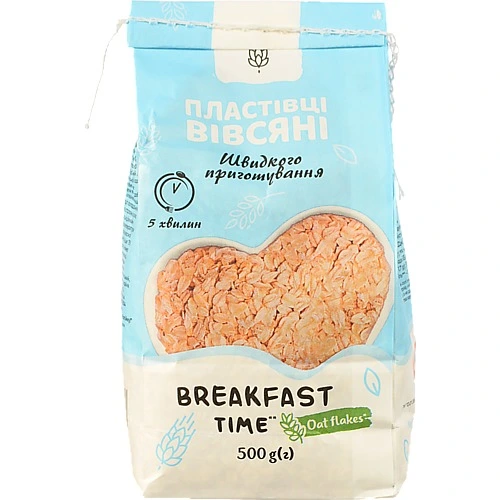 Пластівці вівсяні 500г швидкого проготування