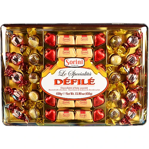 Цукерки Sorini 450г шоколадні defile